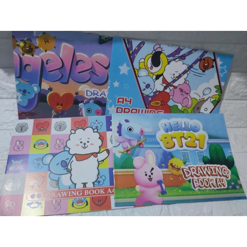 buku gambar A4 BTS BT21 (1pcs)-1
