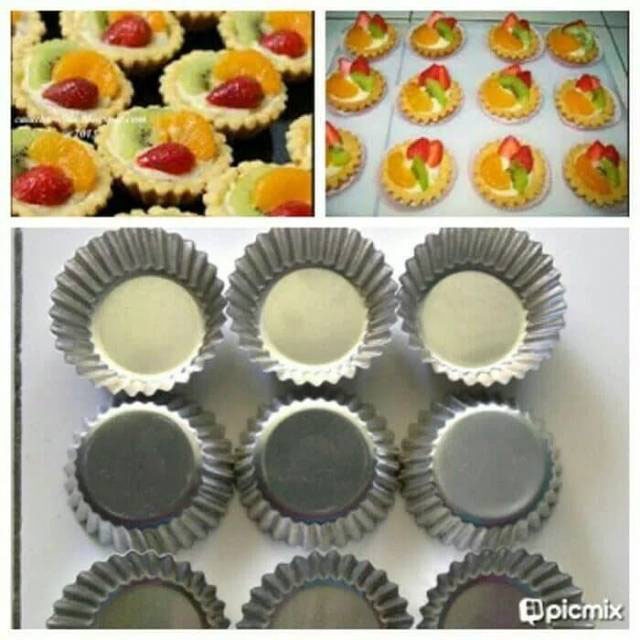 20 pcs cetakan kue pie susu / kue pie buah / kue pie bergelombang