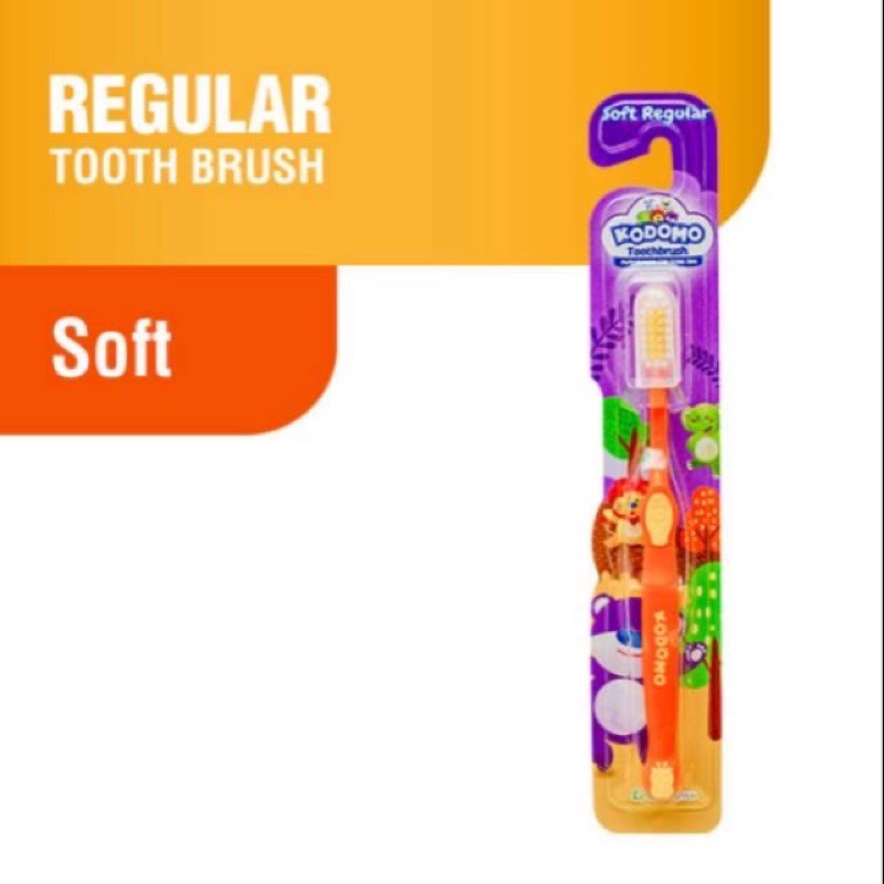 Kodomo Tooth Brush Reguler - Kodomo sikat gigi Reguler + Tutup sikat