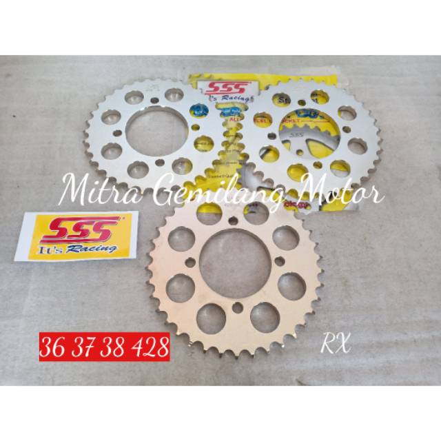 GEAR BELAKANG SSS YAMAHA RX KING VEGA JUPITER F1ZR TEBAL 428 35 36 37 38 39 40