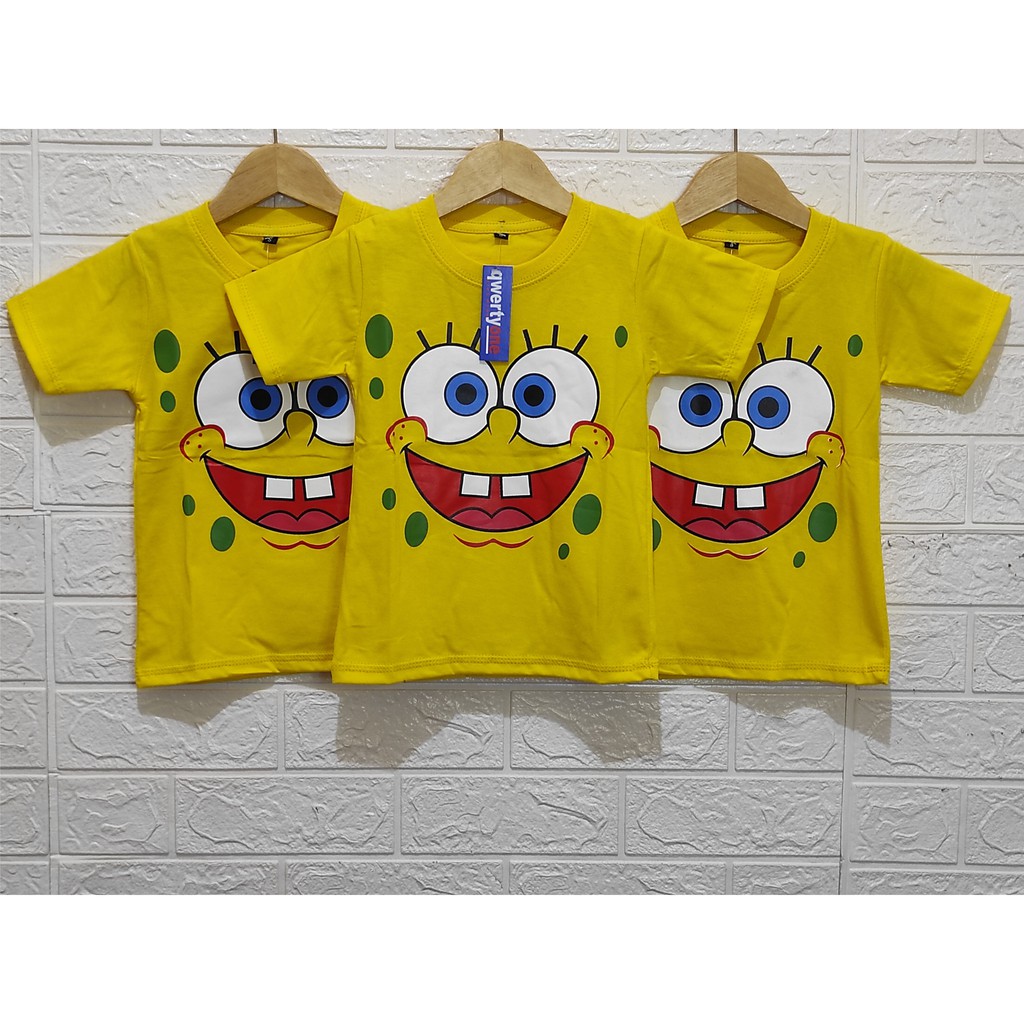 Kaos Anak Karakter Distro SPONGEBOB 1-8 Tahun