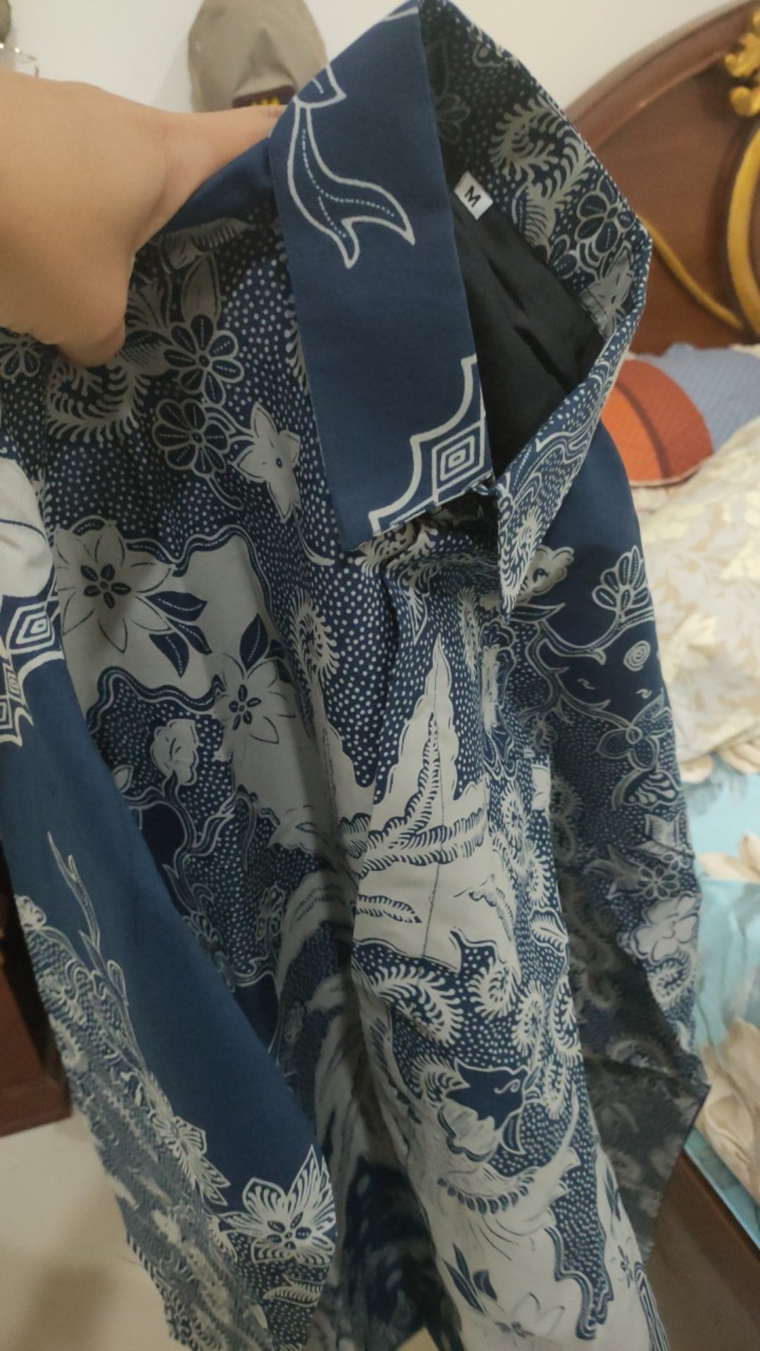 Murai Batu Kemeja Batik Pria Lengan Panjang Slimfit Katun Printing Hem Baju Atasan Kantor Modern