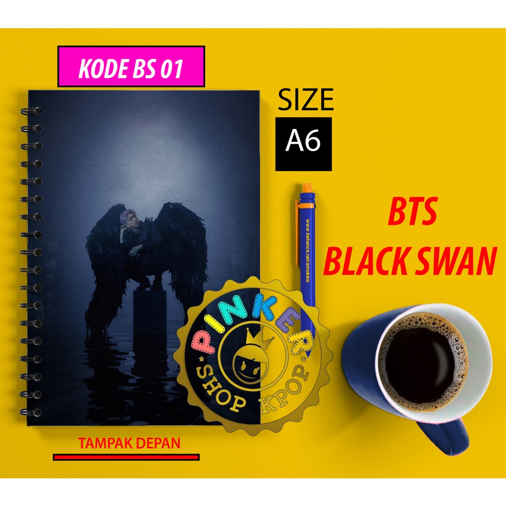 

Note A6 BTS BLACK SWAN Buku Notes Notebook Kpop Murah