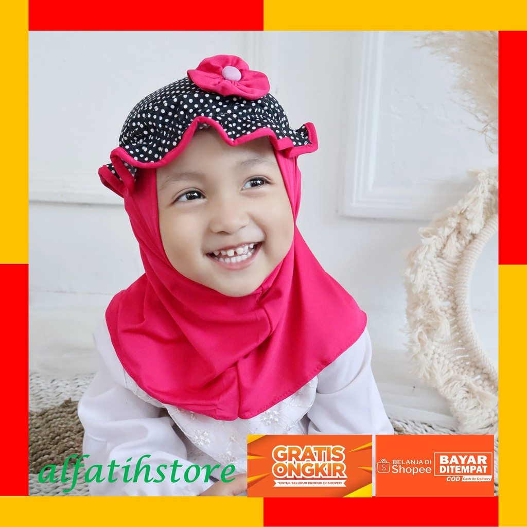 TOP PRODUK JILBAB ANAK TOPI POLKADOT / JILBAB ANAK LUCU / HIJAB ANAK MURAH / KERUDUNG ANAK PEREMPUAN KERUDUNG ANAK BAYI PEREMPUAN JILBAB ANAK 2 TAHUN HIJAB ANAK BAYI TERBARU