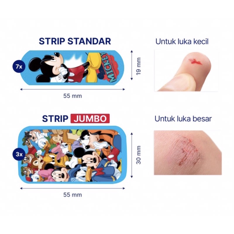 Hansaplast disney mickey mouse amplop 10 pcs ( pelindung luka disney )