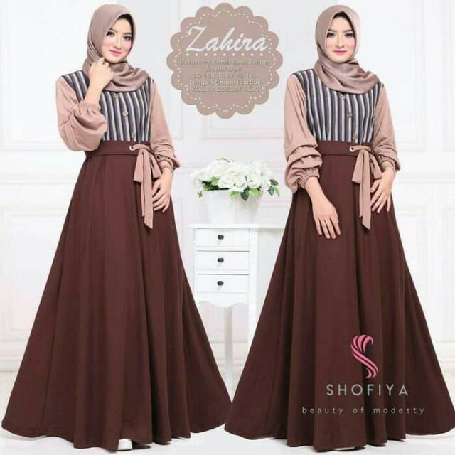 Baju Gamis Wanita Muslim Zahira Dress