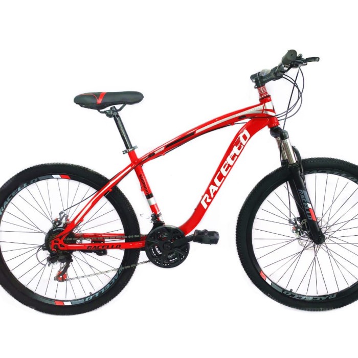 Sepeda Gunung MTB 26 Racello Patagonia 21Speed - Merah