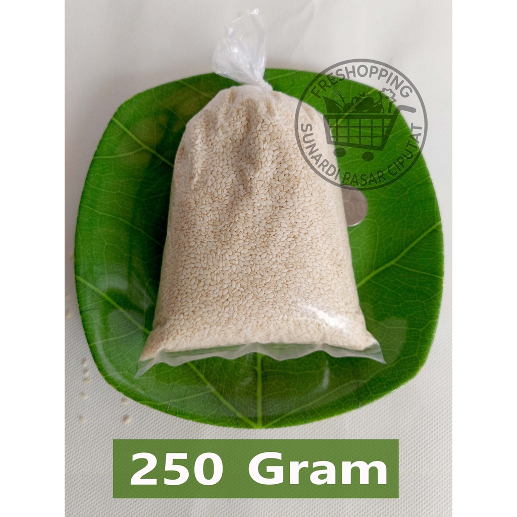 Biji Wijen Putih 250 &amp; 100 Gram