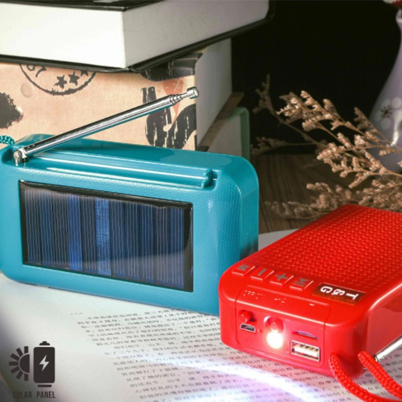 Speaker Bluetooth Solar Charger Travel Sound 3D E-BEAR TG-184