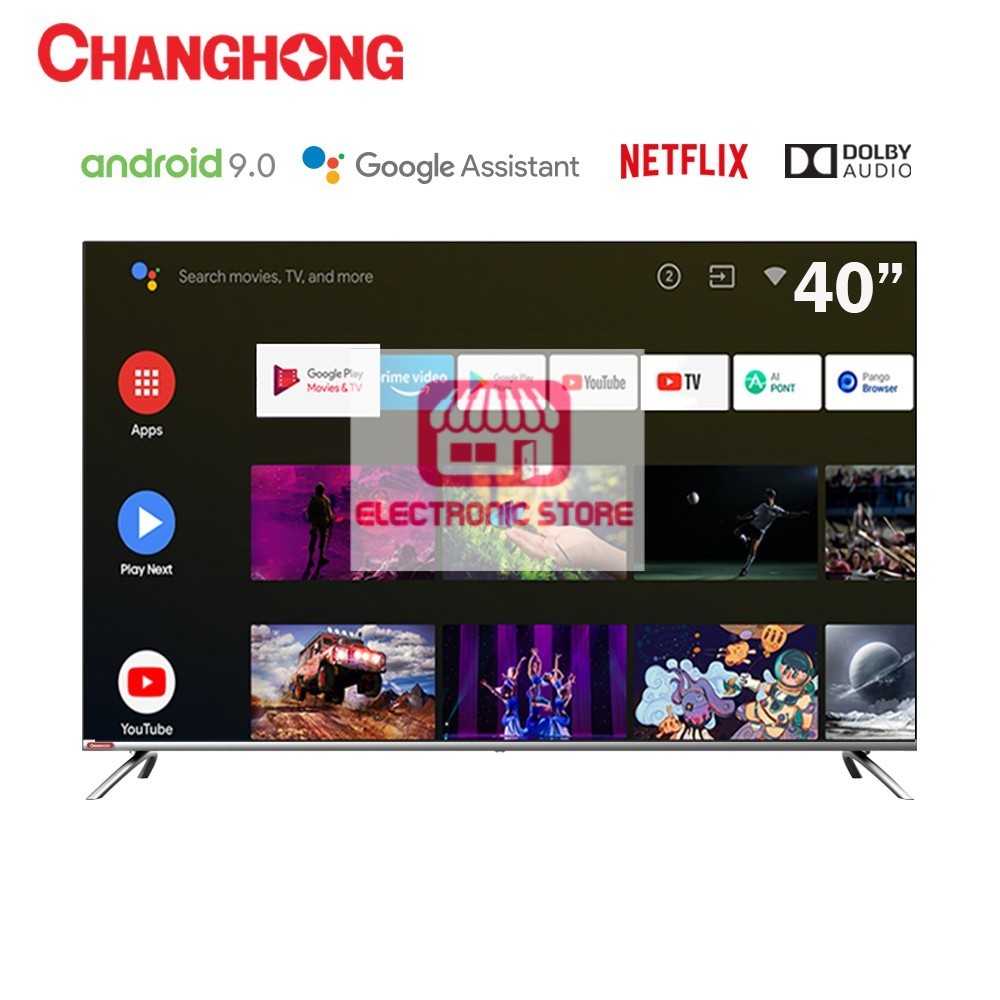 [Khusus Bogor] LED TV 40 in Changhong borderless Smart TV L40H7