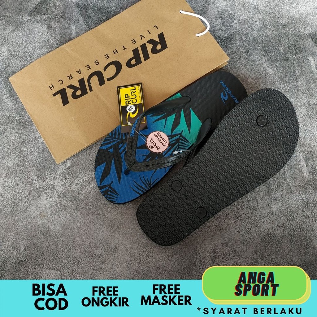 SANDAL JEPIT RIPCURL / SANDAL KASUAL PRIA / SENDAL DISTRO COWOK / SENDAL SURFING MOTIF PREMIUM