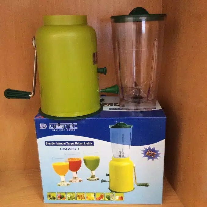 ✉Destec Blender Tangan Blender 1 Tabung Manual Blender Putar 1 tabung Blender Import Blender unik Bl