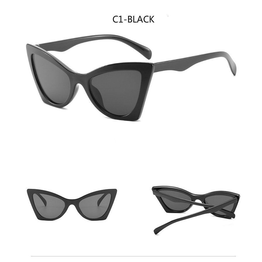 Personalized Retro Big Frame European and American Cat Eye Sunglasses