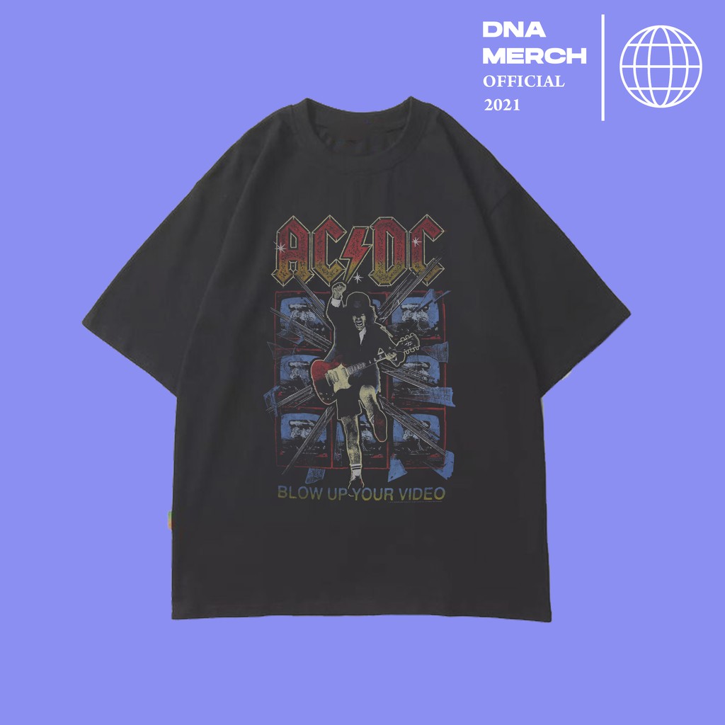 KAOS ACDC BAND OVERSIZED VINTAGE TEE