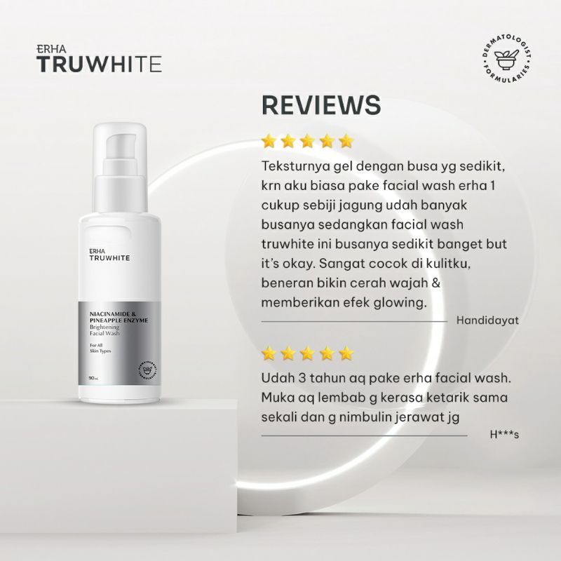 ERHA Truwhite Brightening Facial Wash 90 ml - Sabun Pencerah Wajah ~ ORIGINAL 100%