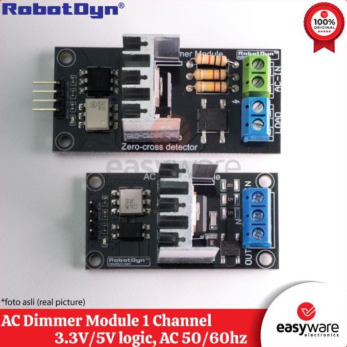 DIMMER AC LIGHT MODULE 1 CHANNEL 3.3V 5V 220V 110V ROBOTDYN AC LIGHT D
