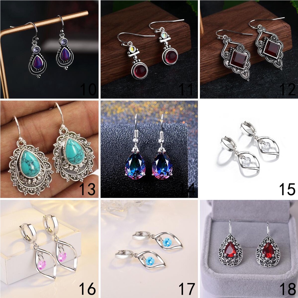 925 anting-anting perak murni, Busana sederhana, Anting-Anting wanita, Perhiasan Fashion Korea, Aksesoris telinga ED013