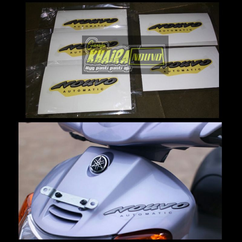 Sticker tameng depan nouvo lele stiker nouvo lele sticker nouvo automatic