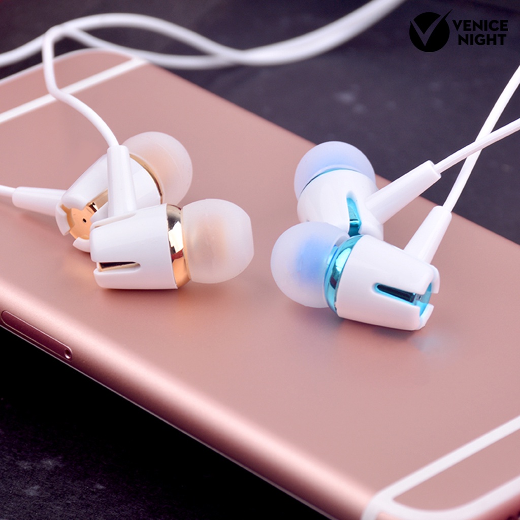 (VNEP) (Berkabel) 1 Set Headset Earphone in-ear Heavy Bass Dengan Mic Built-in Untuk Game