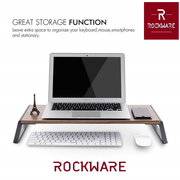 ROCKWARE RW-MSO01 - Desktop Monitor Stand Riser Organizer