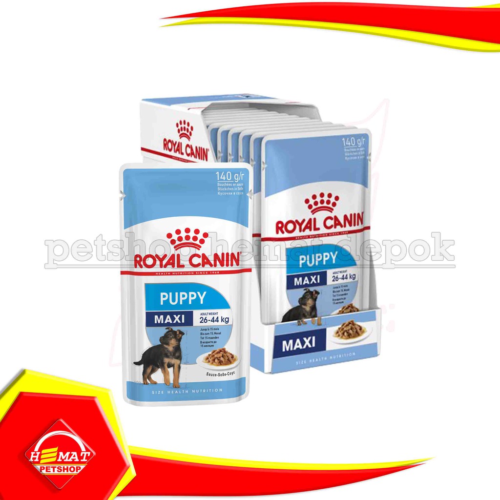 Makanan Basah Anjing Royal Canin Maxi Puppy 140 Gr Wet Food Anakan