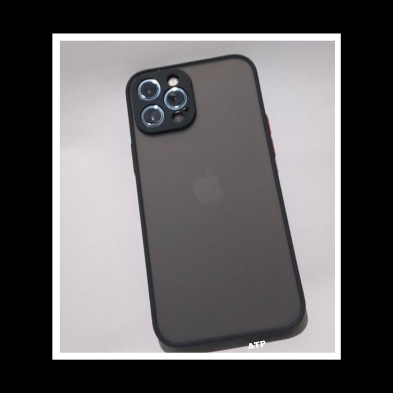 Casing iphone 12 Pro max translucent case BLACK