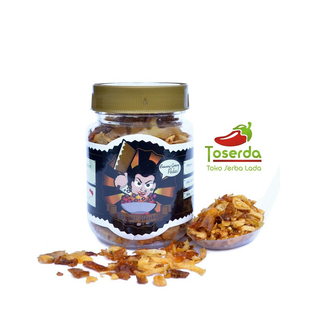 

Paket 4 Pcs Bawang Goreng Pedas Cap Mertua