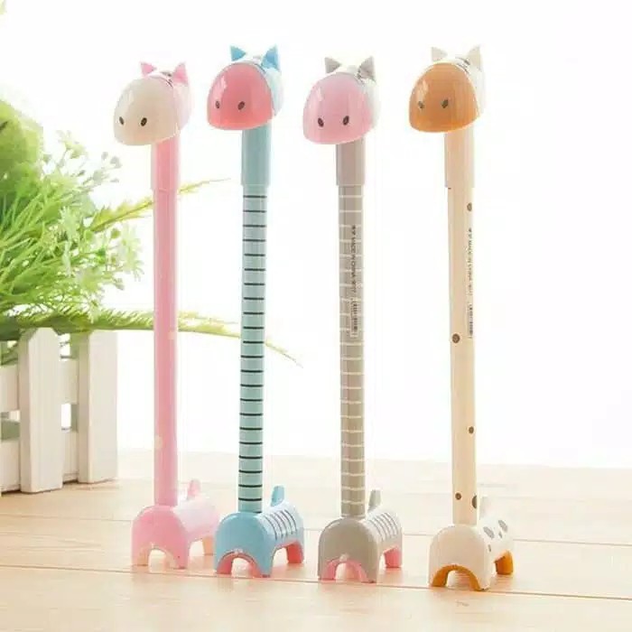 Pulpen Pena Bolpen Karakter Jerapah unik dan lucu untuk Kado Souvenir-1