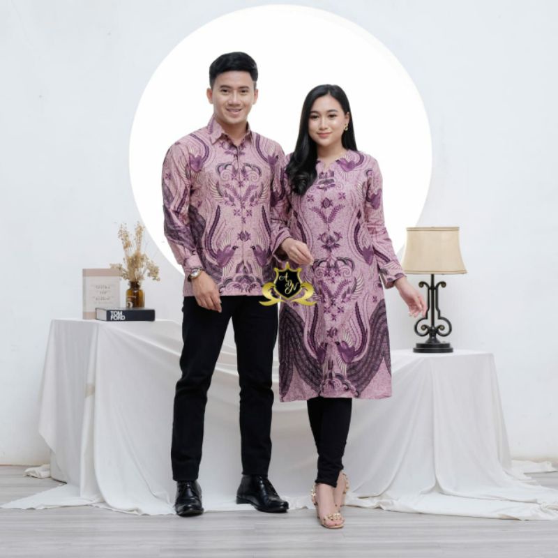 New Baju Couple Sarimbit Kemeja Batik Couple Tunik Perempuan Batik Modern Baju Batik Couple | Batik 