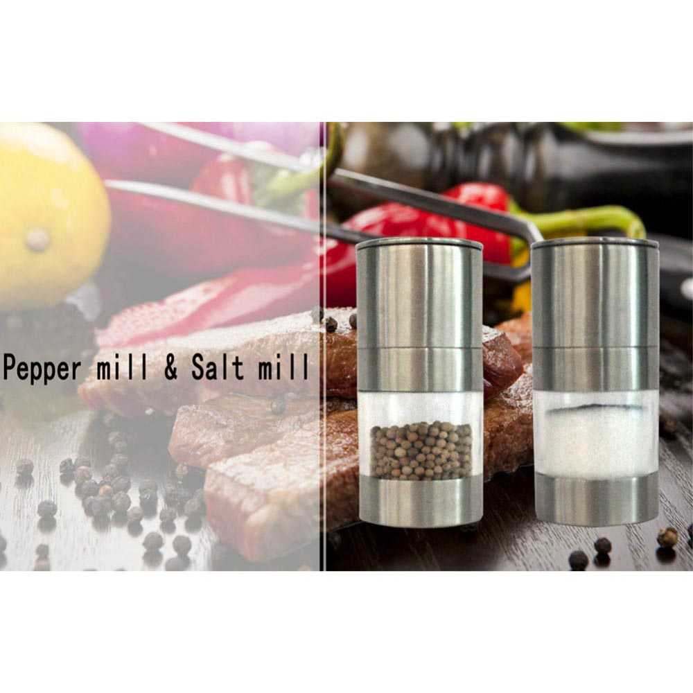 TD-AI Penggiling Biji Lada Manual Pepper Mill Grinder Stainless Steel - CIQ