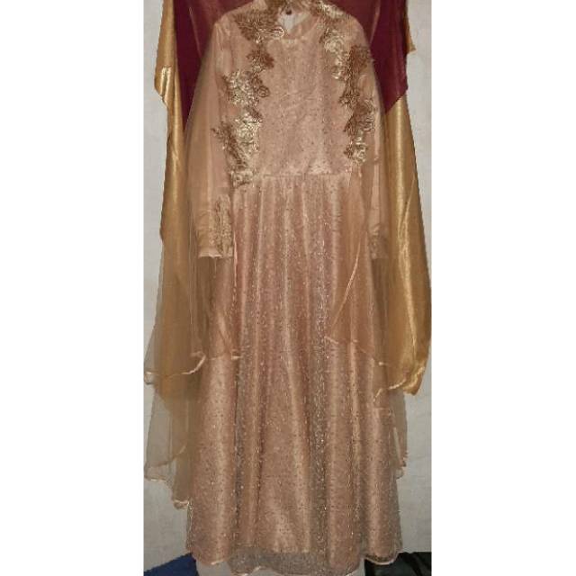 Preloved wedding gown gaun walimah syari