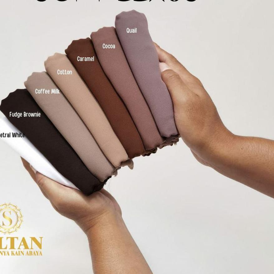 11.11 KAIN SULTAN SOFT LEXUS POLOS SHADE BROWN - WHITE [KODE BARANG 992]