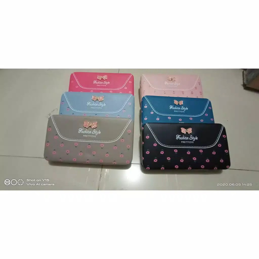 Dompet wanita KC44 Ellieth Dompet Wanita Korea Heel Style dompet import real pic