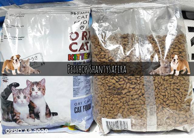 MAKANAN KUCING ORICAT KITTEN HAIR &amp; SKIN 20KG ORI CAT KITTEN HAIR SKIN 20 KG KHUSUS GRAB GOJEK