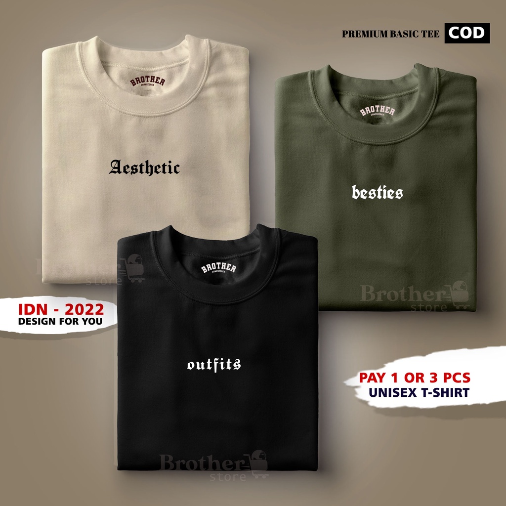 BUY 1 OR 3 PCS ( PROMO COD ) BROTHER STORE / Kaos Distro100% Catoon Combed 24s / ArticelDABTA