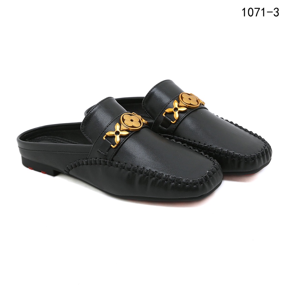 Upper Case Flat Open Back Loafer #1071-3