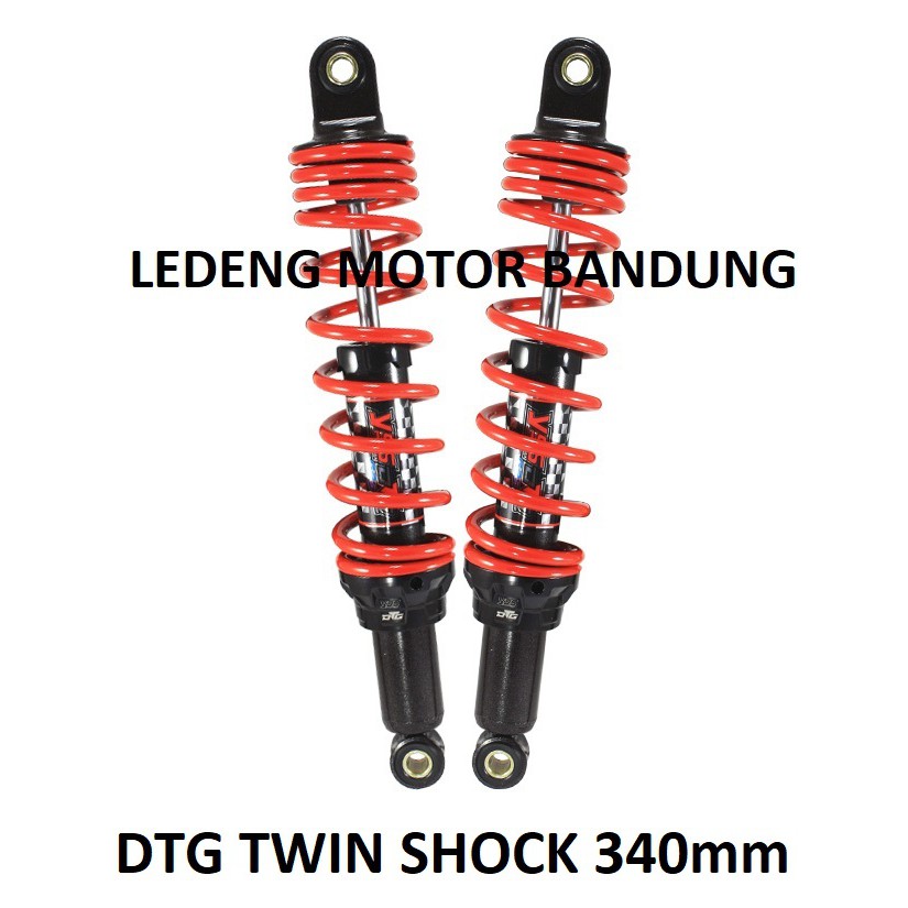 YSS DTG 340mm Twin Shockbreaker Belakang Honda Supra Karisma Blade Revo Shock Gas Hybrid 340