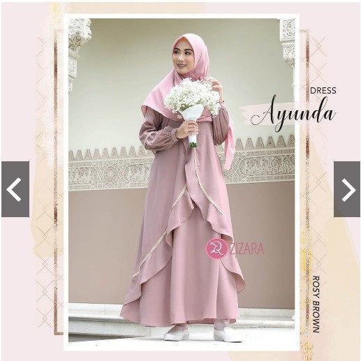 ZIZARA AYUNDA DRESS GAMIS BUSANA MUSLIM