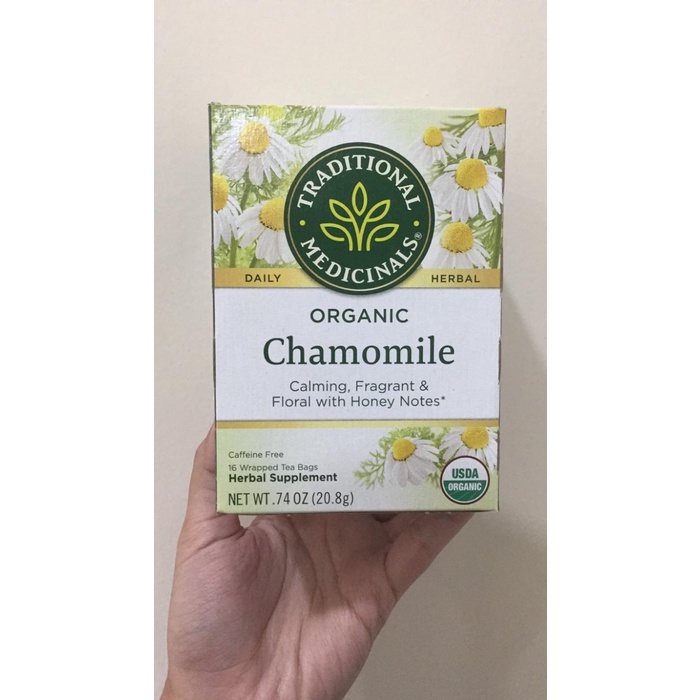 

Ready - Traditional Medicinals Organic Chamomile Leaf Tea/ Teh Alami