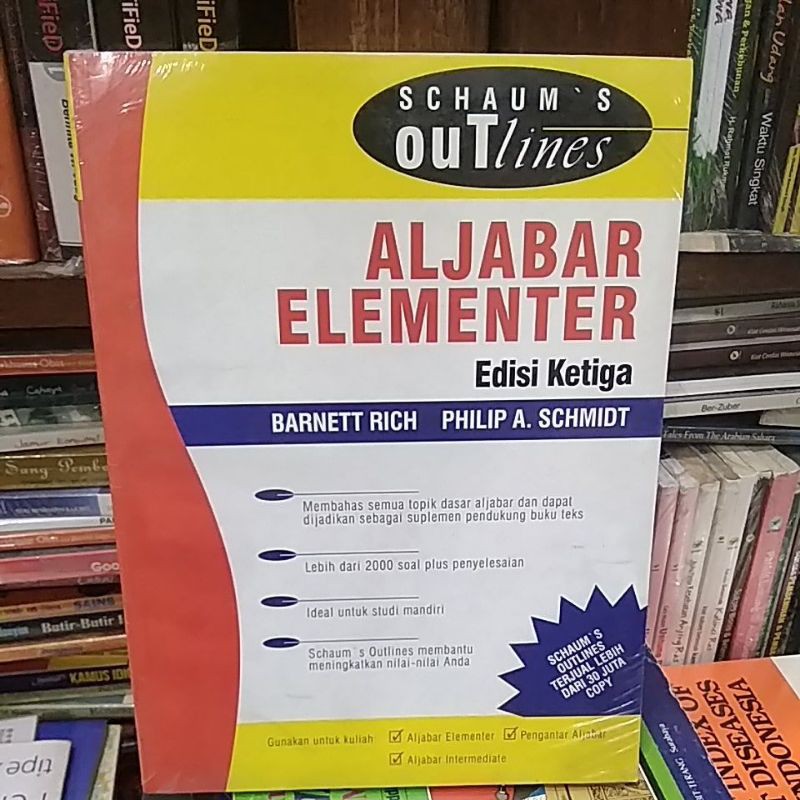 Aljabar Elementer Schaum'Outlines - Erlangga- Original