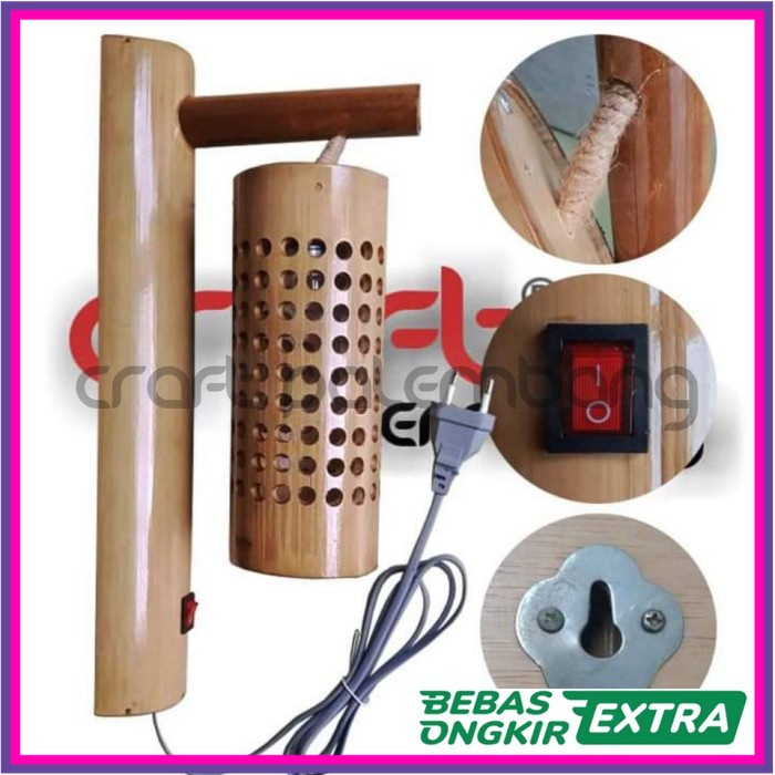 Lampu Hias Lampu Tidur Lampu Dinding Bambu