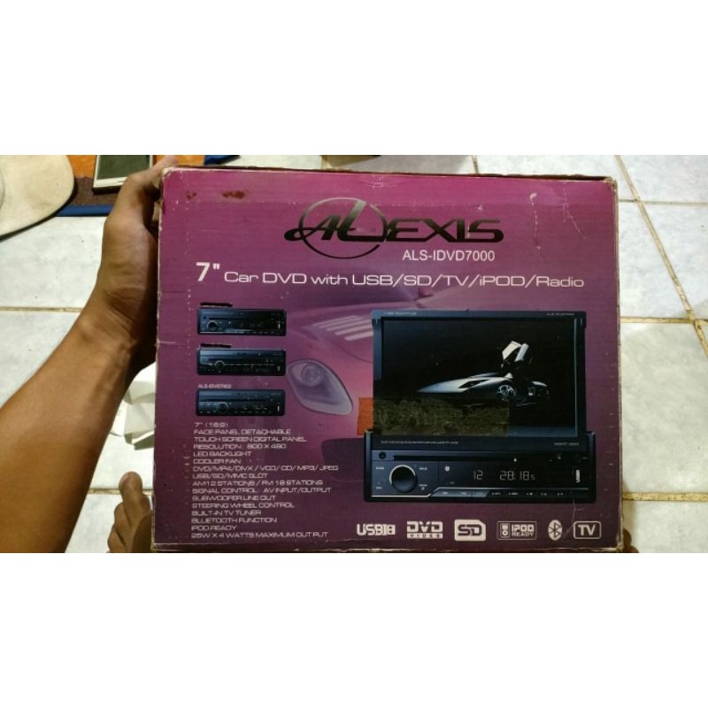 Tape Mobil In Dash 7"-Tape mobil TV Touch screen USB DVD MP4 Bluetooth iPod-Tape Mobil Tekuk-Head Un