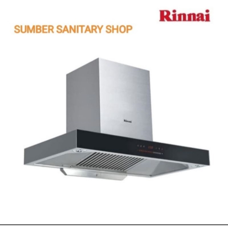 Rinnai RH-C779-SB Cooker Hood Chimney Hitam 896mm x 482mm x 845mm