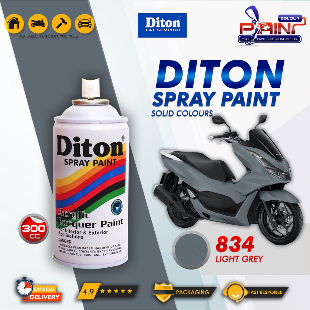 Diton 834 Light Grey Cat Semprot/Pylox/Samurai Motor/Helm/Gundam