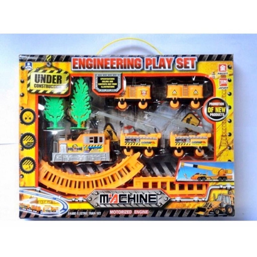 MWN.TOYS Track Kereta Engineering Play Set Machine BESAR No.877-29EF