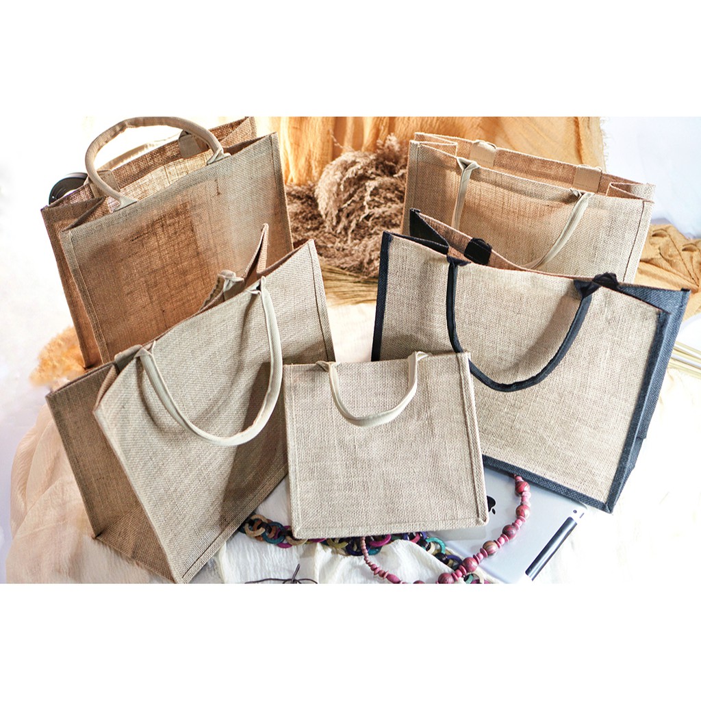 Tote Bag Jute Bag Tas Goni Polos