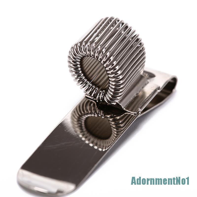 (AdornmentNo1) Holder Pulpen Bahan metal Warna silver Dengan Klip Saku Untuk Seragam Dokter / Perawat