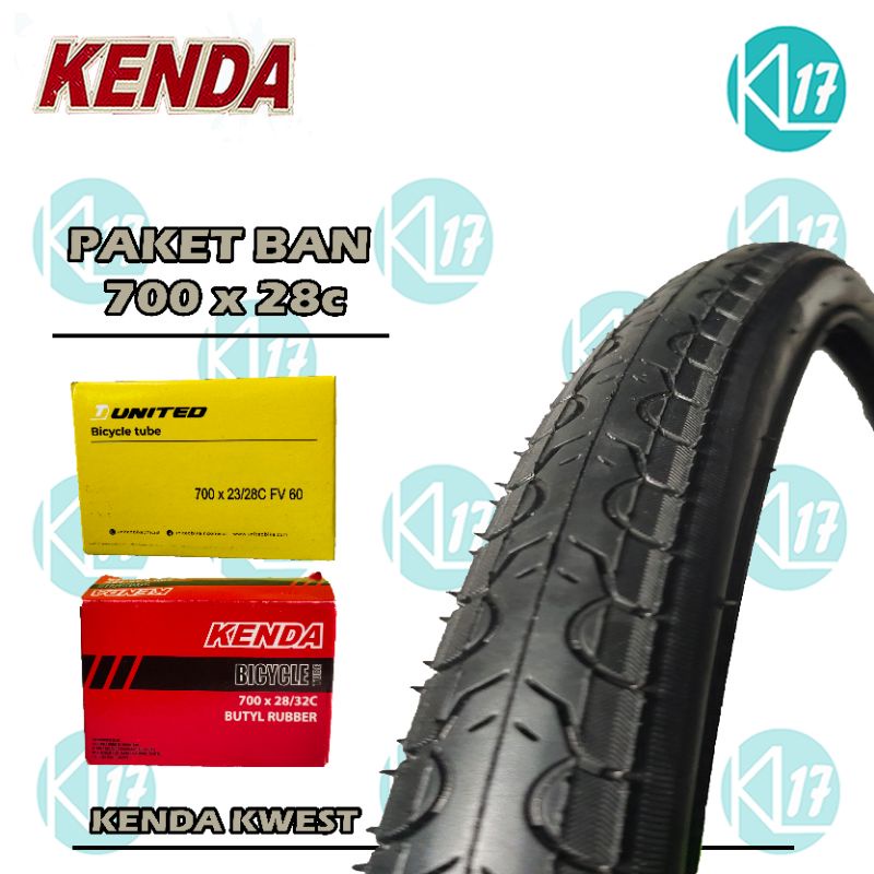 KENDA Ban Luar Sepeda 700 x 28c Ban Luar Dalam Sepeda 700c Ban Sepeda Fixie Roadbike