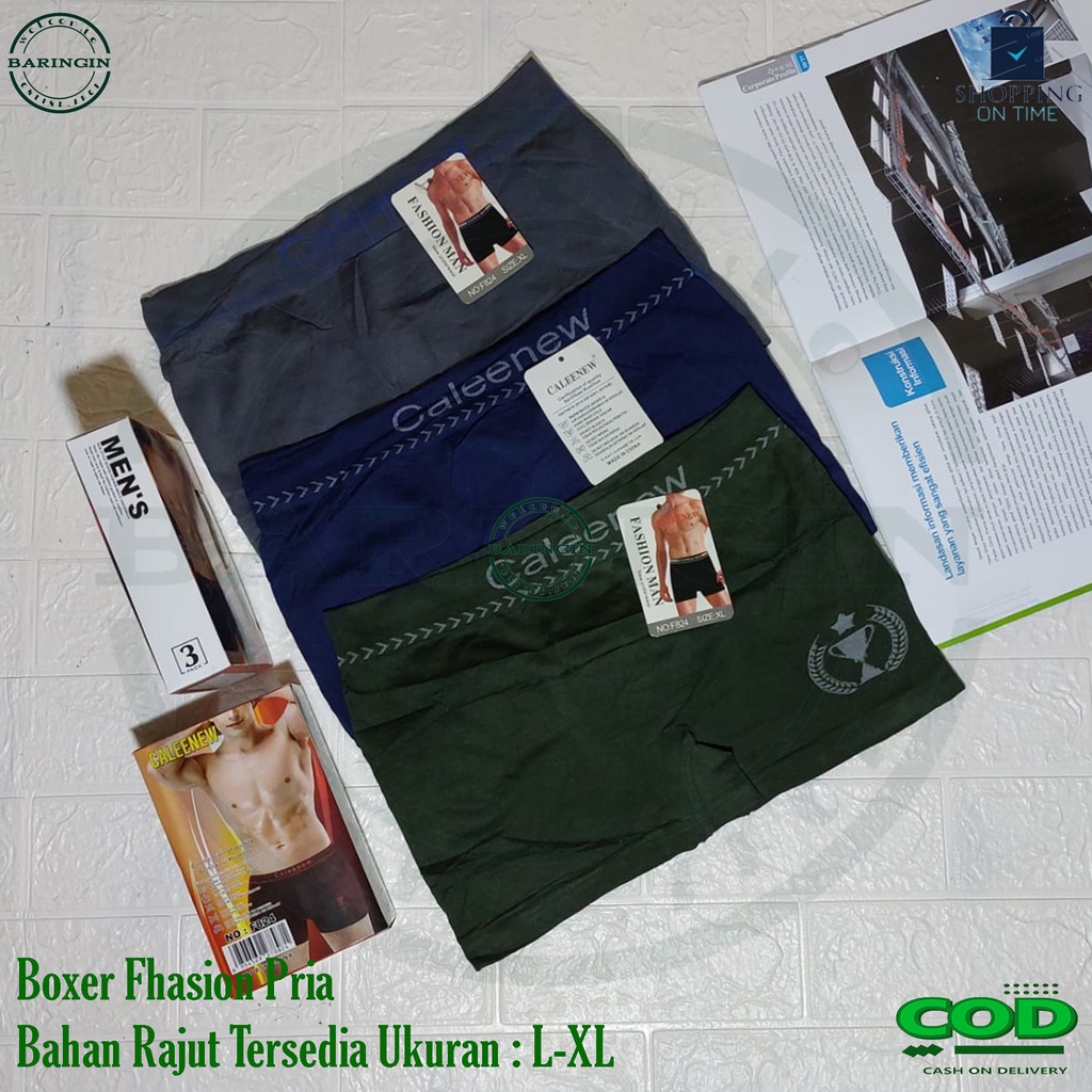 Boxer Pria Dewasa ISI 3 PCS Boxer pria Tanpa Jahitan-Boxer Cowok Distro-Celana Dalam Pria