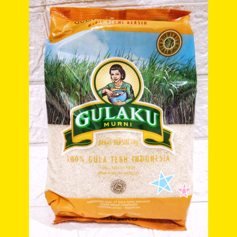 Gulaku 1 kg Gula pasir kemasan kuning